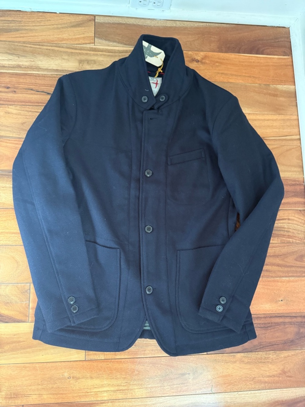 Relwen Men’s Navy Heritage Trap Blazer size M